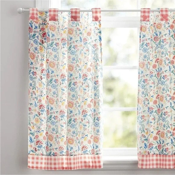 🌼Pioneer Woman ‘Maizie’ kitchen curtain set New! - Picture 3 of 10